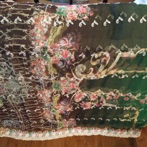 Beautiful Embroidered Shawl/Wrap/Scarf